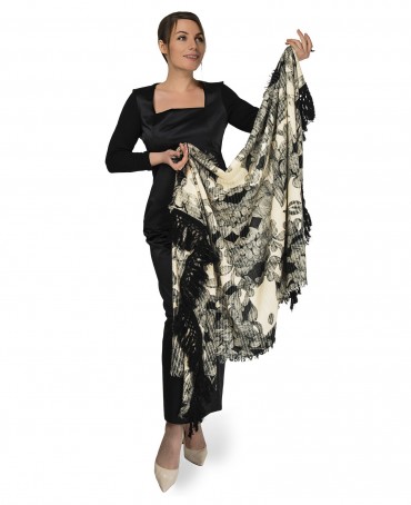 Палантин Унисекс W.FR240-MODERN/NOIR